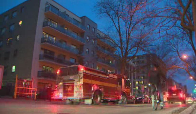 A person is in life-threatening condition after a fire at a Jameson Avenue apartment building Monday evening.