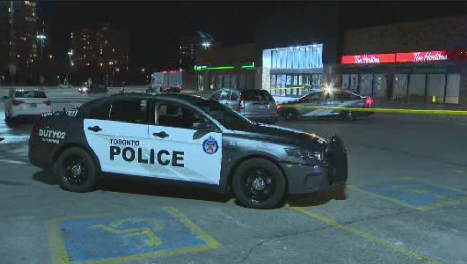 Police said shell casings were found at the Woodside Square plaza Thursday evening.