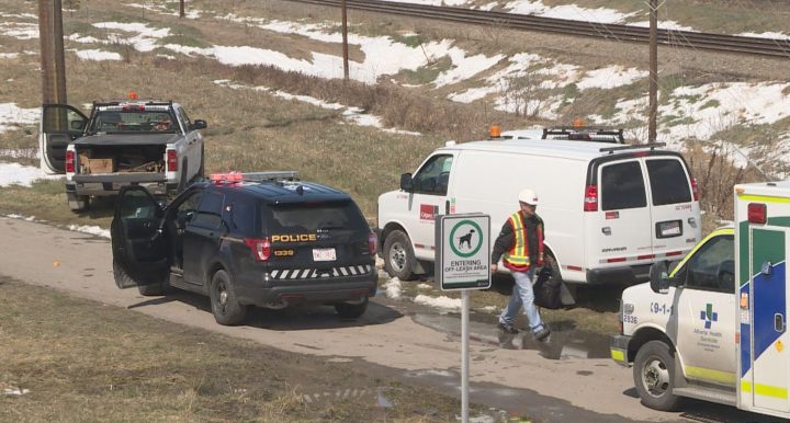 Calgary police responded to a carjacking near Deerfoot Trail and 8 Avenue N.E. before 1:30 p.m.