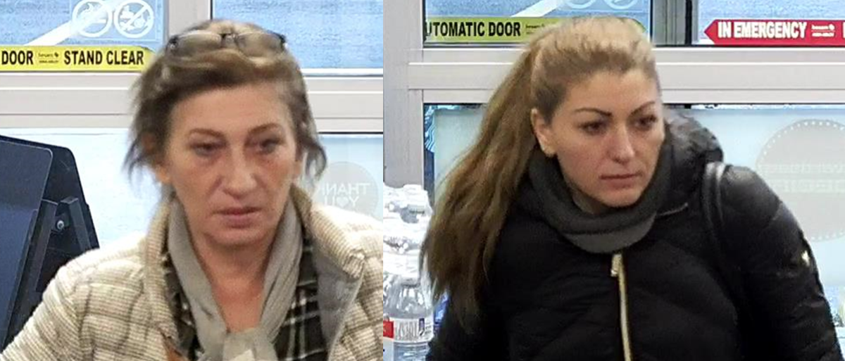 Halton police are looking for two female suspects who allegedly  stole $1K of cheese from two Burlington stores.