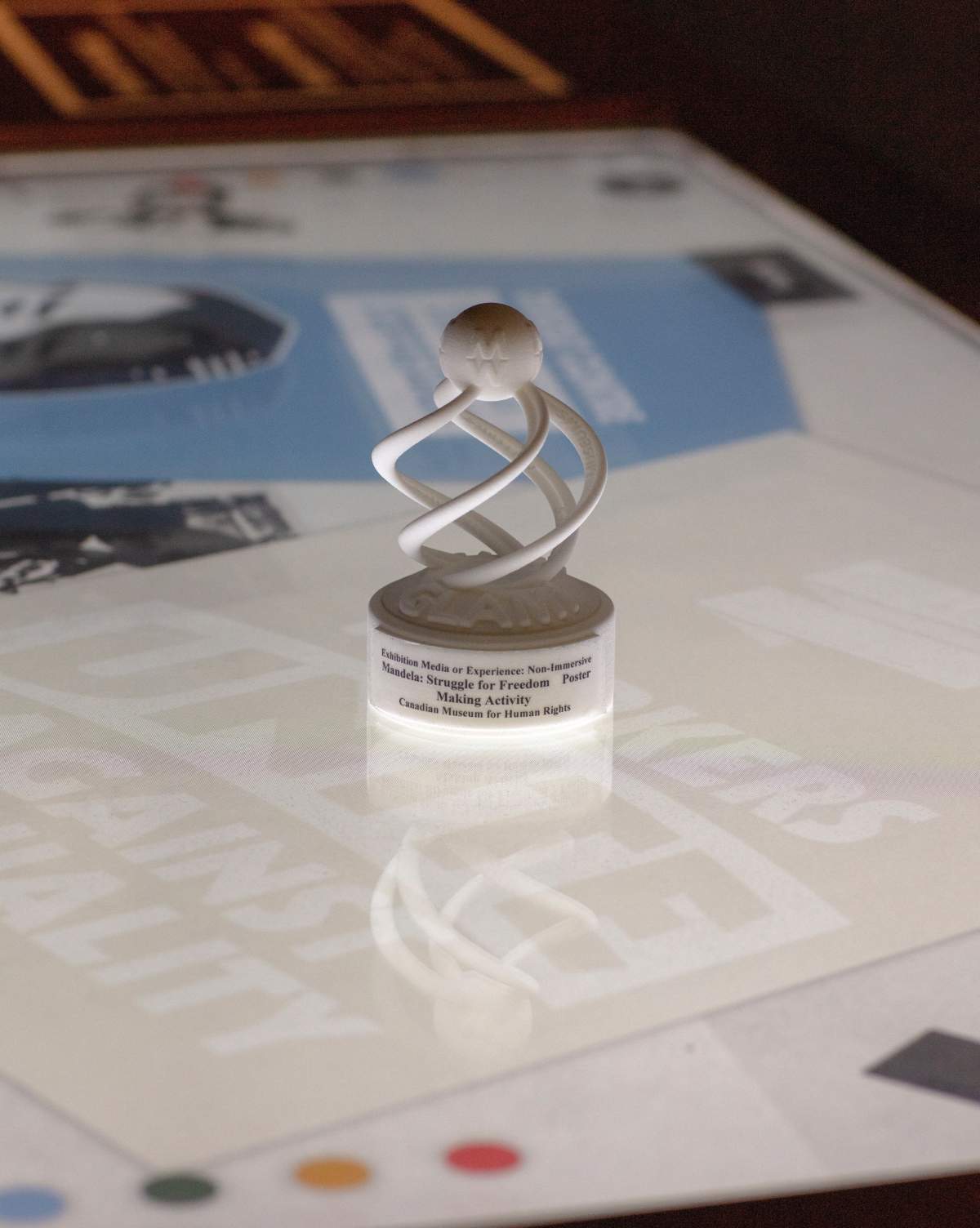 CMHR earned a GLAMi Award for best Non-Immersive Exhibition Media or Experience. CMHR / Submitted