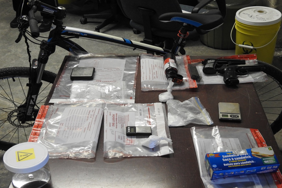 Police said they seized drugs and replica guns from a Kitchener home.