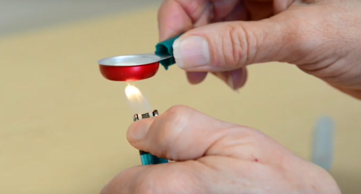 Research shows heating equipment for about ten seconds with a cigarette lighter can help prevent the spread of HIV. 