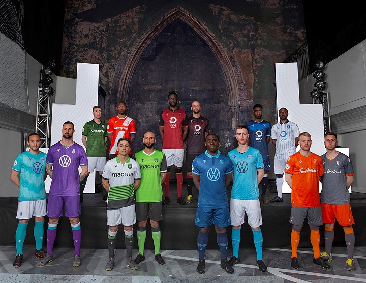 The new Canadian Premier League unveils each of the seven team's new kits in Toronto.