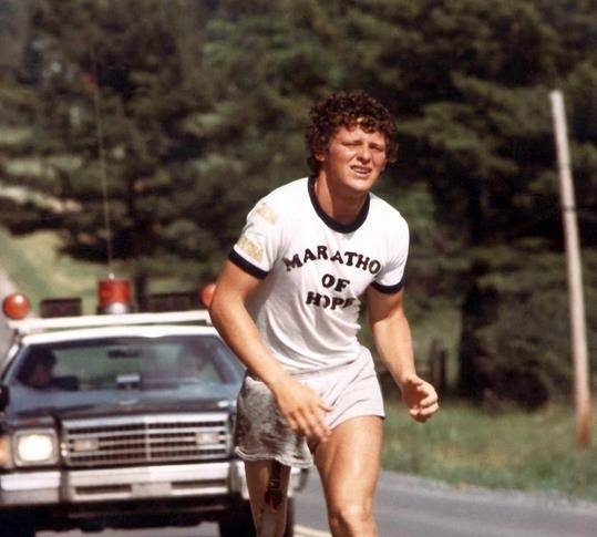 Marathon of Hope runner Terry Fox is shown in a 1981 file photo.