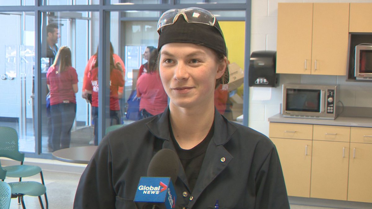 Over the last several years Olivia McCarthy has completed welding and autobody and is about to finish automotive services.