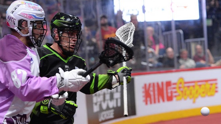 The Saskatchewan Rush beat the Colorado Mammoth 9-7 in National Lacrosse League (NLL) action on April 6, 2019.