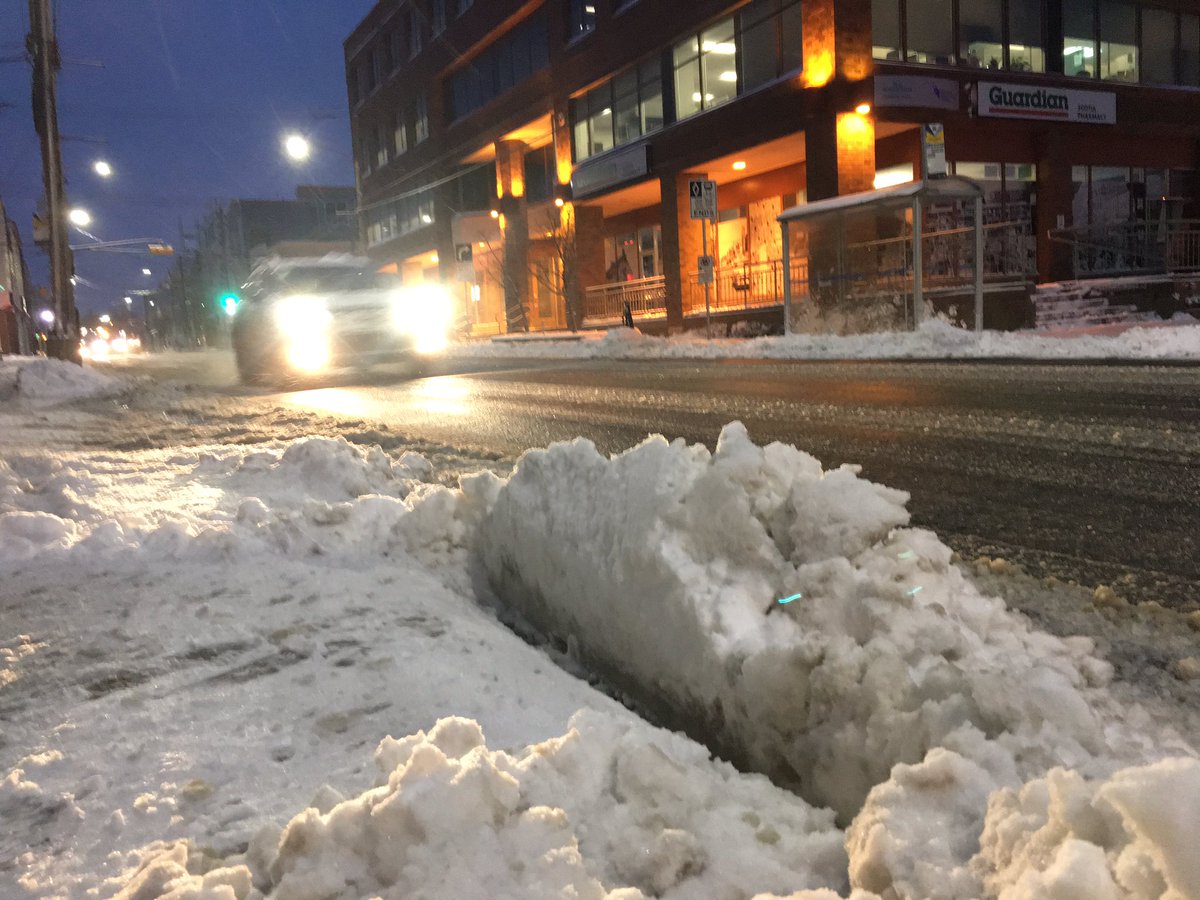 Drivers were met with a snowy and slushy morning commute in Halifax Tuesday.