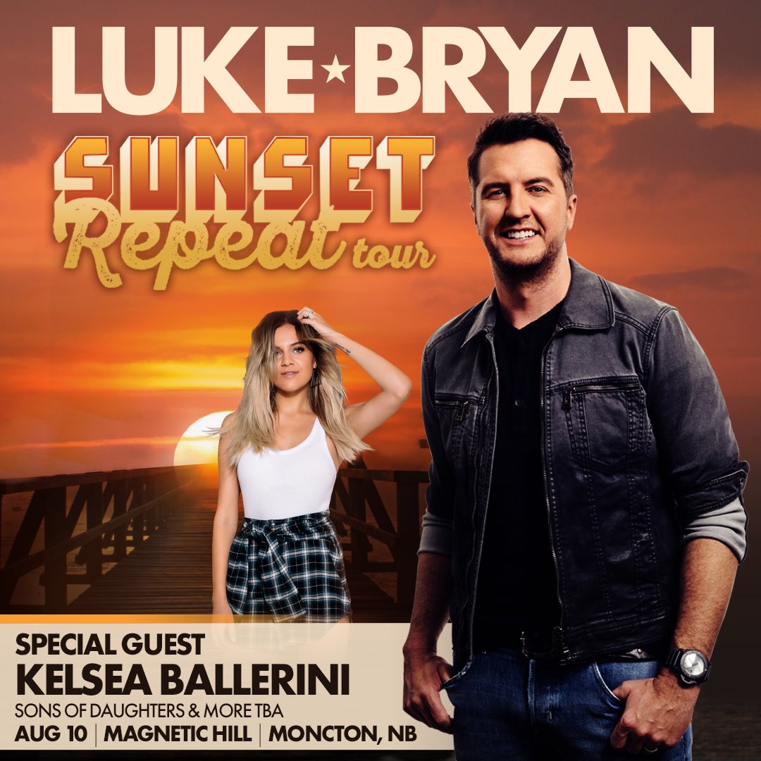 Luke Bryan will be headlining this summer's concert at Magnetic Hill in Moncton. 