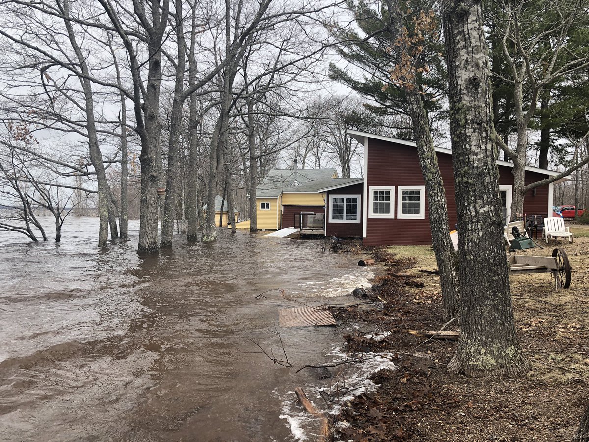 Residents in Grand Lake, N.B. are surveying the damage from flooding. 