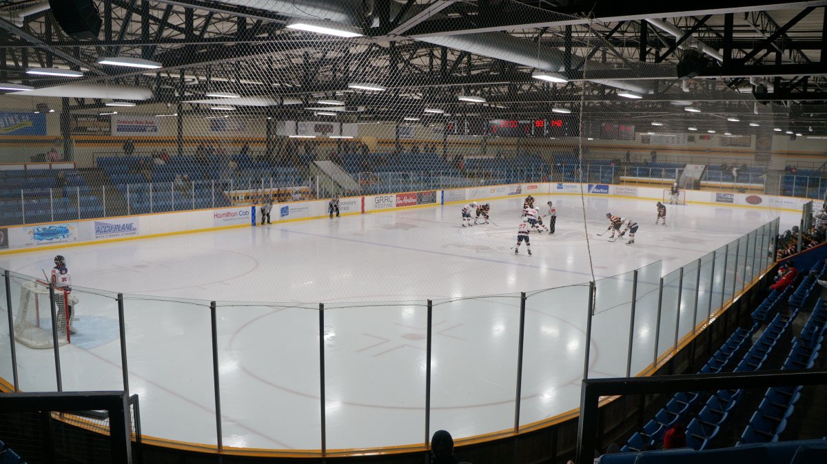 The Hamilton Kilty B's hosting the Lockport Regals at the Dave Andreychuk Mountain Arena & Skating Centre in Hamilton, Ont., on Dec. 10, 2018.