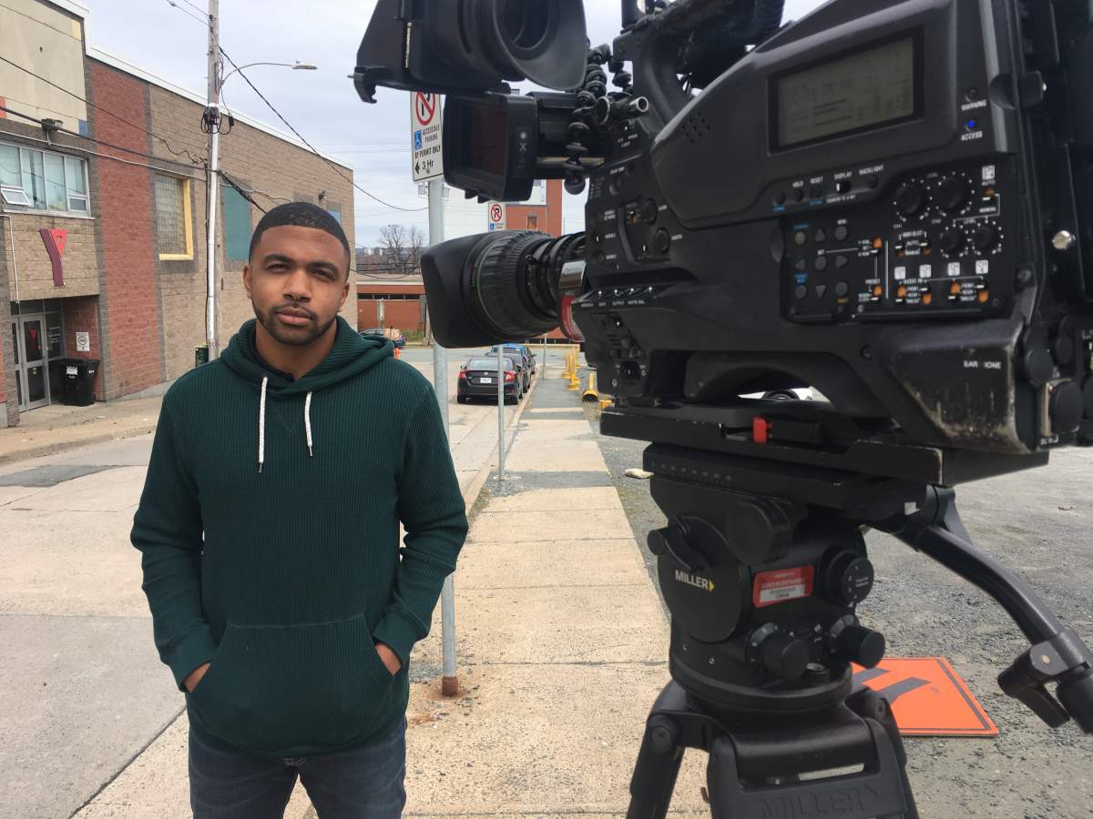 DeRico Symonds attended a community meeting on a proposed overdose prevention site. The meeting was organized by 902 ManUp.