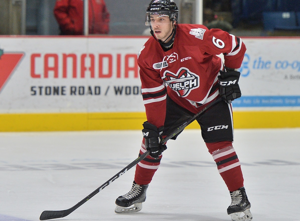 Sean Durzi of the Guelph Storm. 

