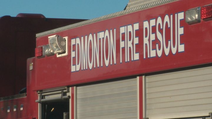 File photo of an Edmonton Fire Rescue Services truck in April 2019.