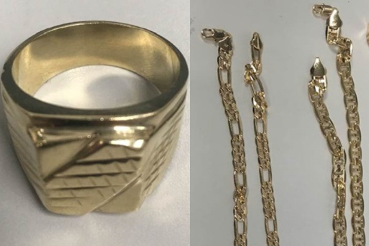 Photos of the fake jewelry used by suspects in alleged distraction-style thefts in March 2019 in Edmonton.