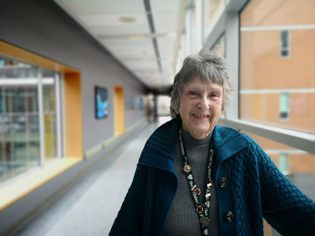 Esther Doré has volunteered at Peterborough's hospitals for more than 50 years.