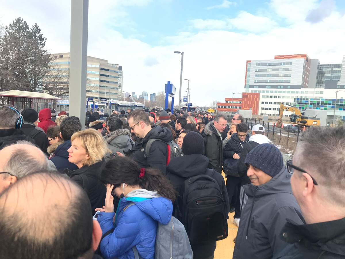 Commuters heading home from the Vendôme train station.