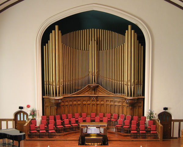 The Westminster United Church organ.