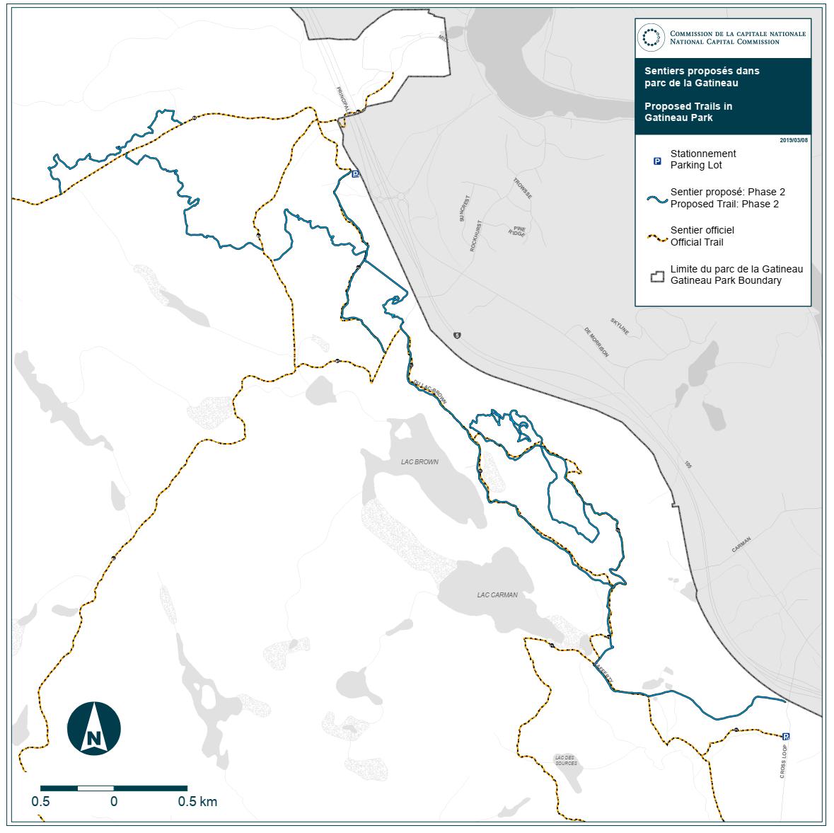 Gatineau Park Trail Map
