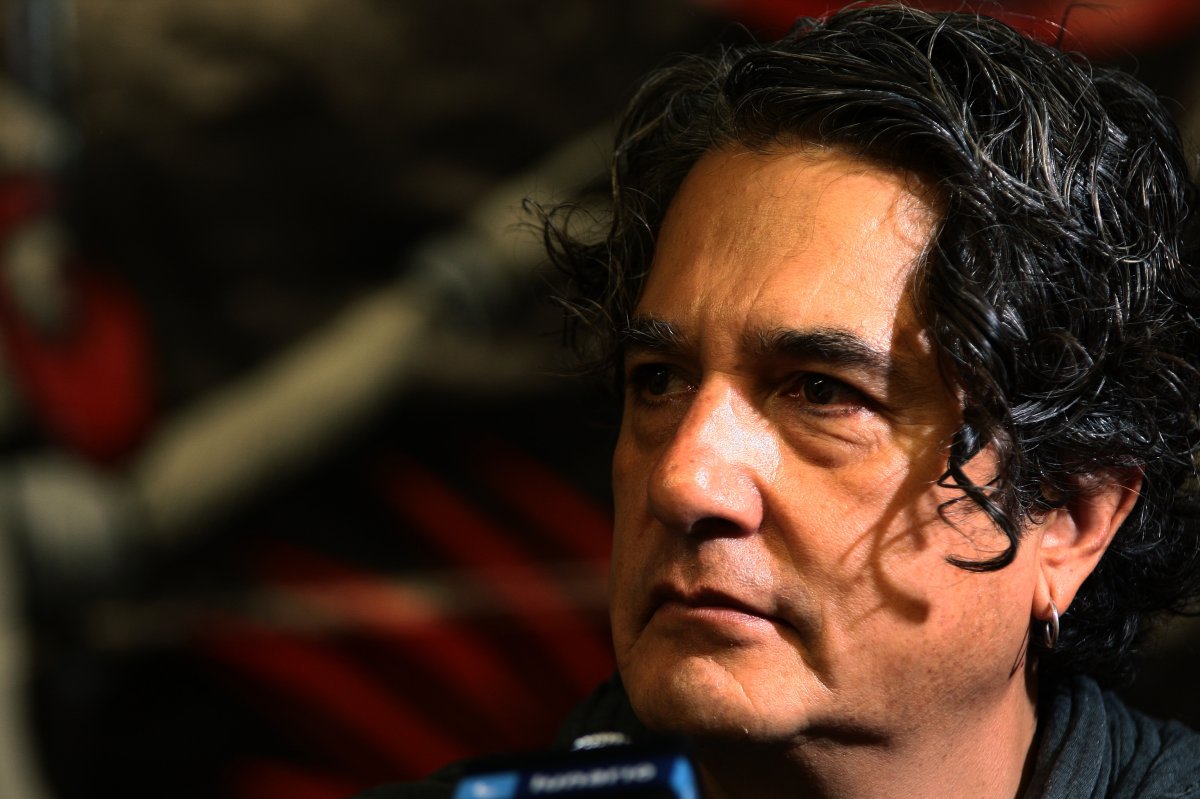 Armando Vega Gil, member of the Mexican band Botellita de Jerez, during a press conference to present the film 'Naco es Chido' on June 1, 2010 in Mexico City, Mexico.
