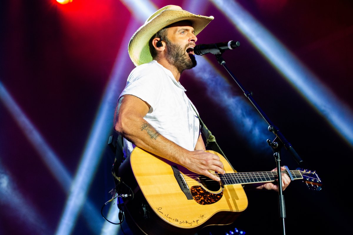 Eight time Canadian Country Music Association award winner and Juno award Winner Recording Artist Dean Brody Performs at the Pacific National Exhibition in Vancouver. 