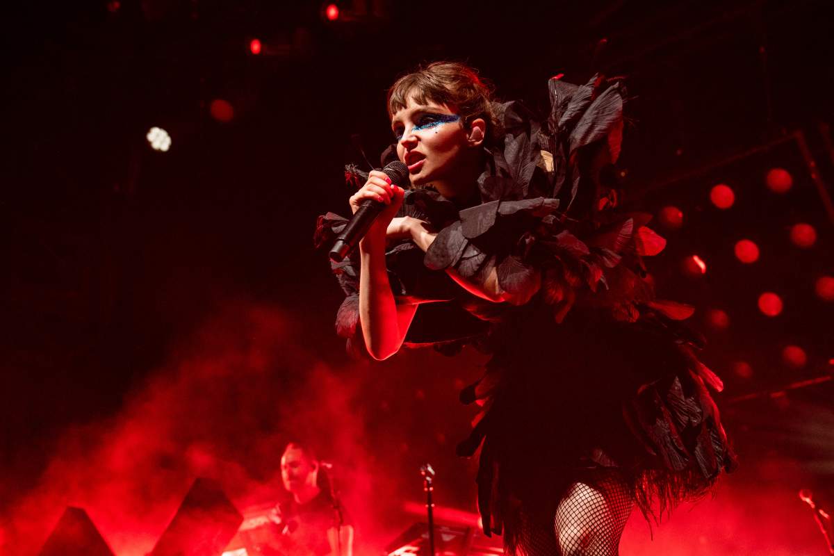 Lauren Mayberry of Chvrches performs during the 2019 Coachella Valley Music and Arts Festival on April 21, 2019 in Indio, Calif.