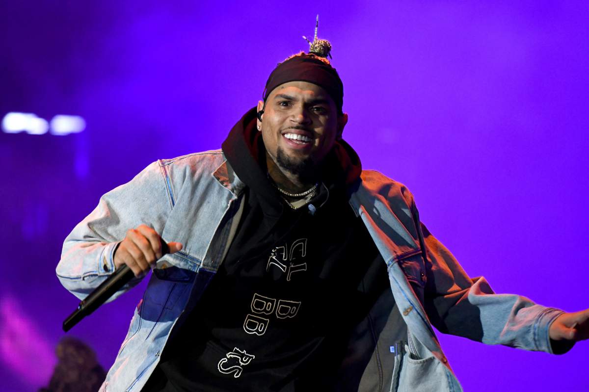 Chris Brown performs onstage at Something in the Water, Day 3 on April 28, 2019 in Virginia Beach City.