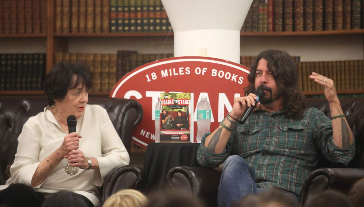 Virginia Hanlon Grohl and Dave Grohl attend at Strand Bookstore on April 25, 2017 in New York City.