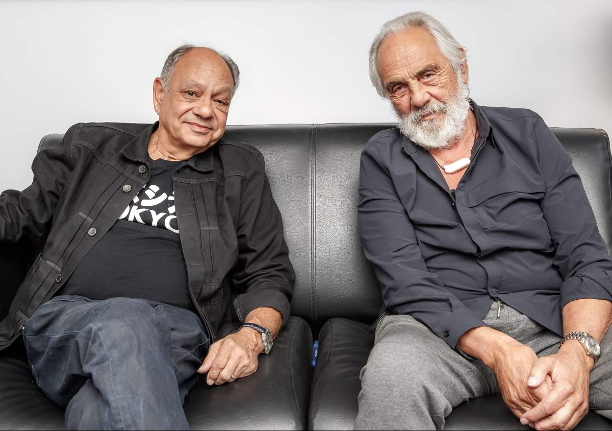 Cheech Marin and Tommy Chong in Los Angeles, California on April 17, 2018.