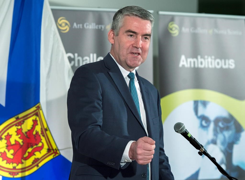 Premier Stephen McNeil announces plans for a new location and building for the Art Gallery of Nova Scotia, in Halifax on Thursday, April 18, 2019.