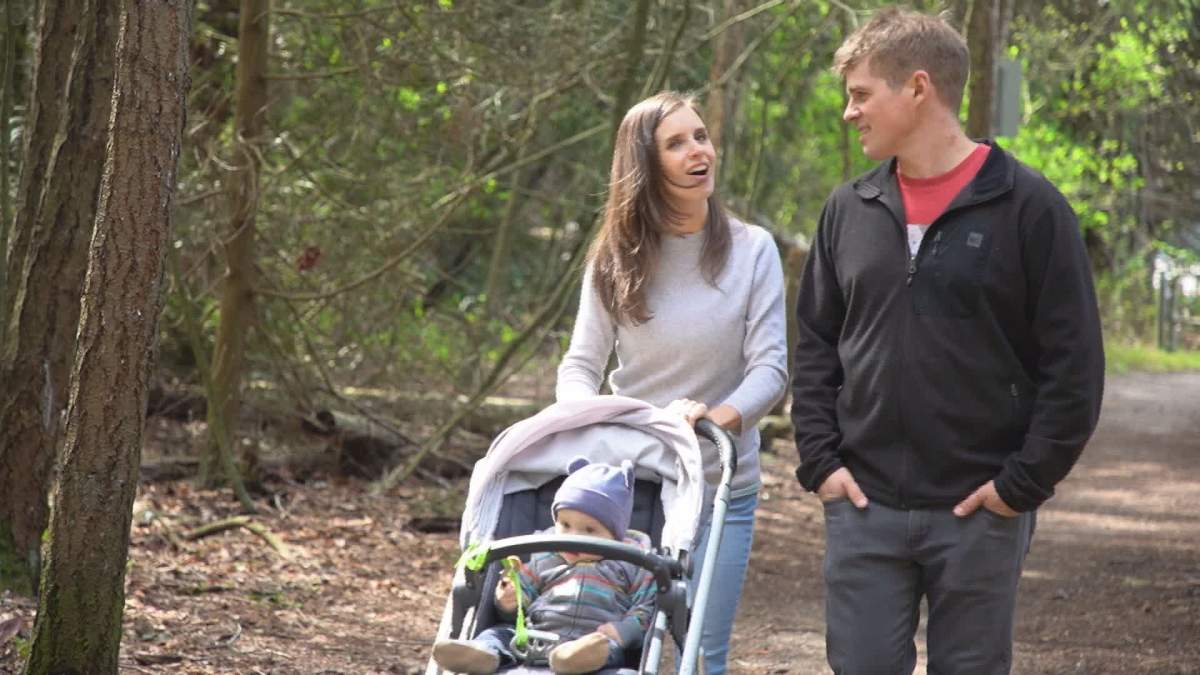 Harriet Ronaghan had to re-learn how to swallow, talk and walk after a devastating accident in her teens. Now she's living a life of joy with her husband and young son. 