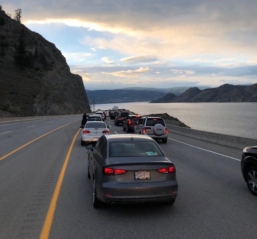 A fatal collision on Highway 97 Saturday night tied up traffic for hours. 
