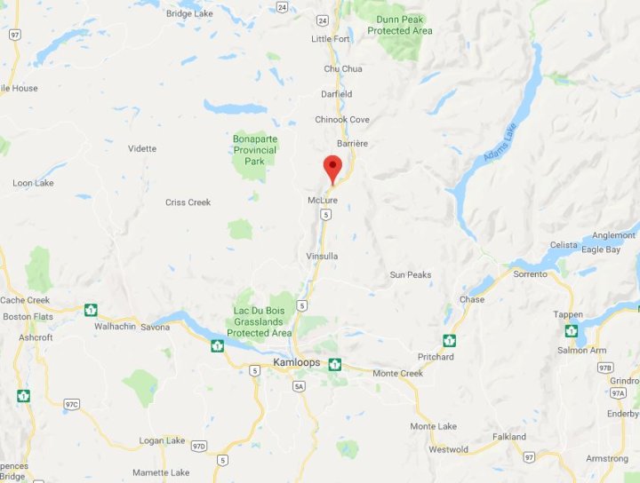 Highway 5 closed north of Kamloops due to rockslide - Okanagan ...