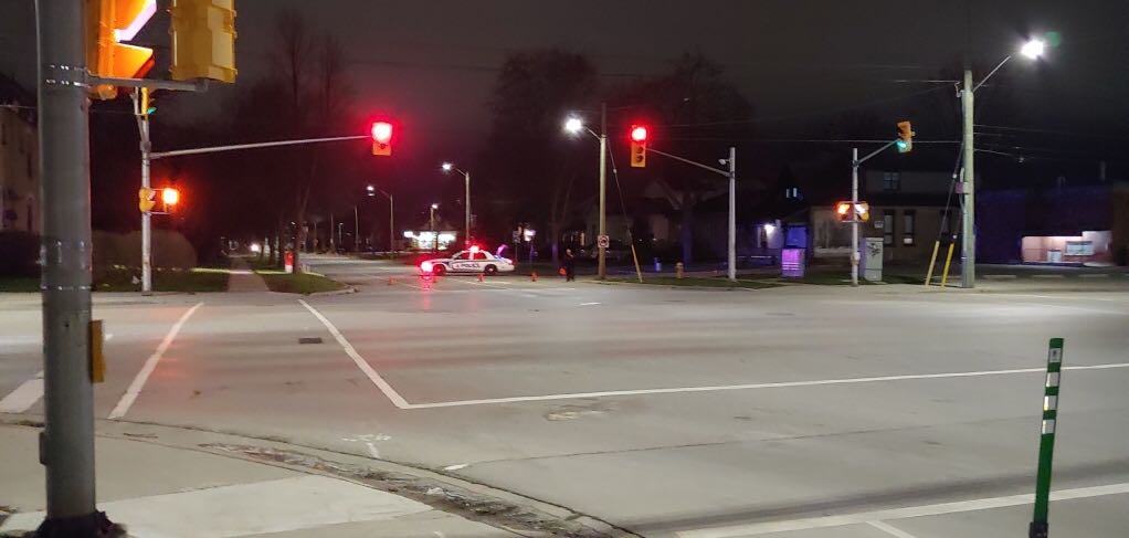 London Police say the collision happened shortly after 9 p.m. Tuesday.