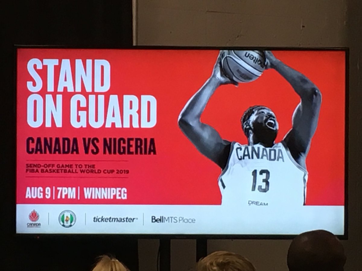 Canada vs. Nigeria basketball is coming to Winnipeg in August.