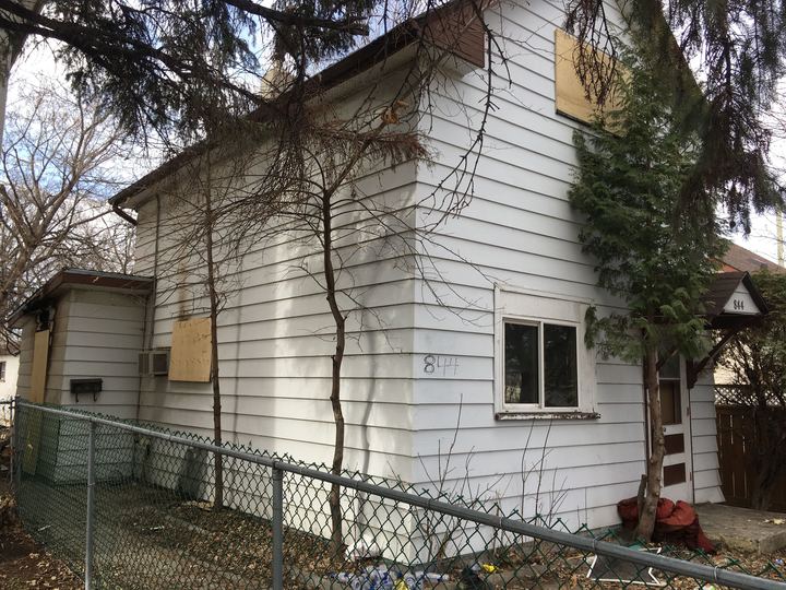 College Avenue house involved in fire.