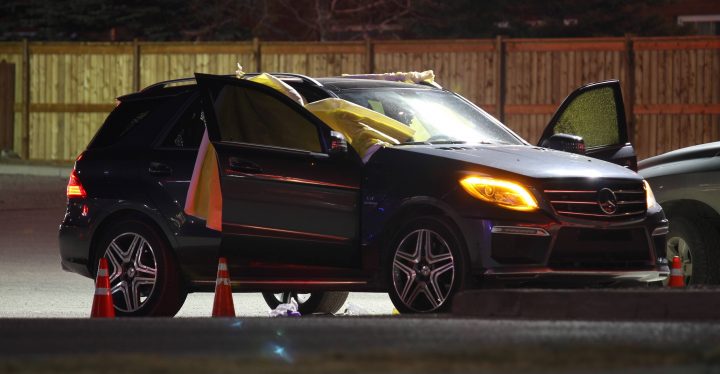 Two men were shot outside Mazaj Lounge and Restaurant on 37 Avenue N.E. in Calgary at around 2 a.m. on Wednesday, April 3, 2019.