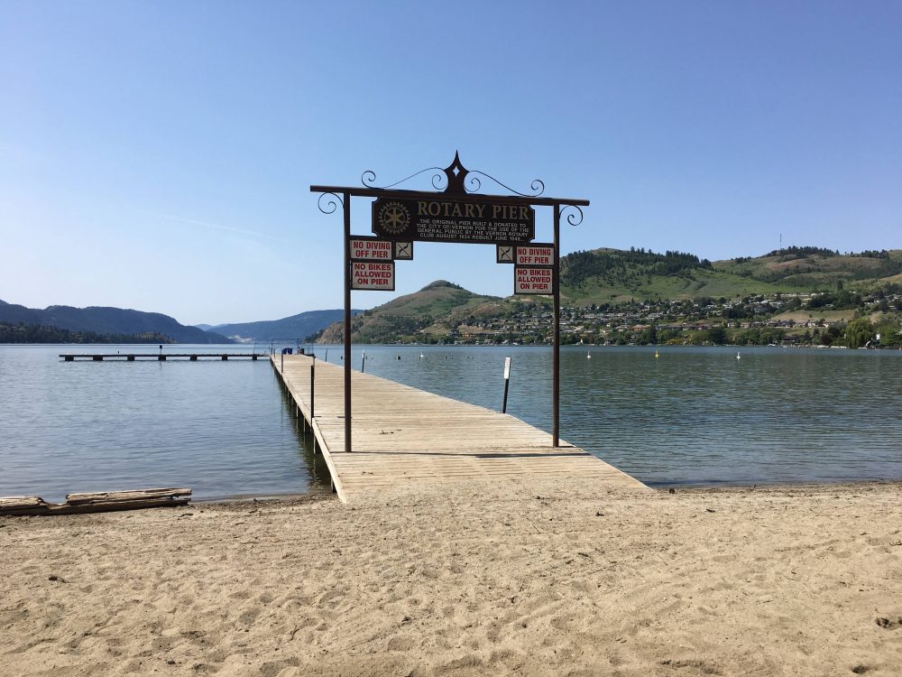 The pier at Kalamalka Beach sustained flood damage in 2017. The dock is now set to be fixed before summer 2019. 