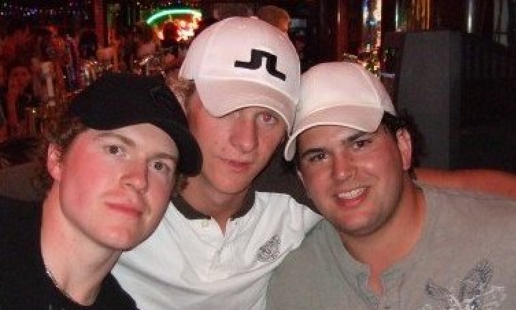 From left to right: Danny Syvret, Corey Perry, Kelly Thomson. 