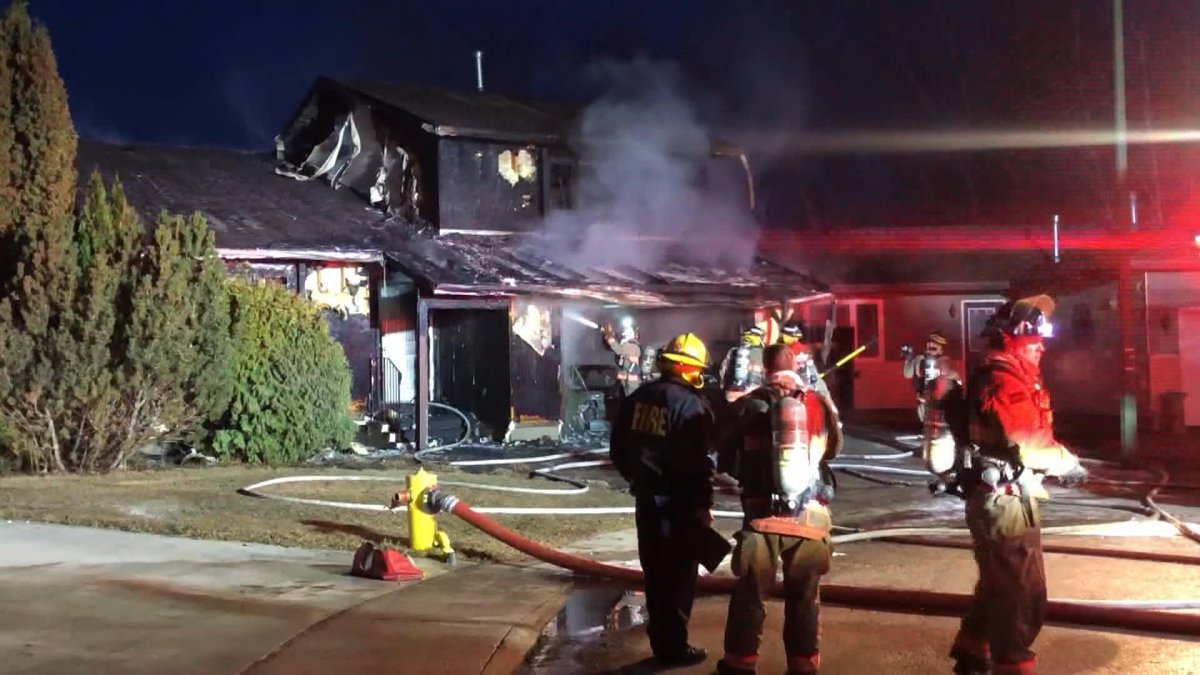 Saskatoon firefighters said a house and attached garage were fully involved in flames on April 11, 2019, when they arrived at 534 Wollaston Terrace.