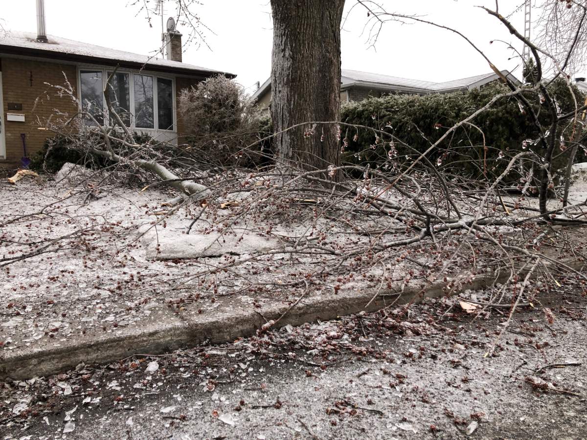 Freezing rain and strong winds are causing widespread power outages in Laval, the Laurentians and Lanaudière regions.