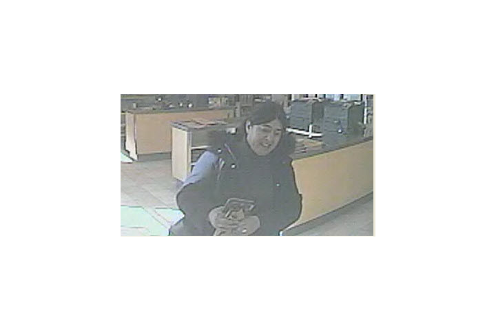 Barrie police are searching for a woman who allegedly stole six bottles of expensive scotch from an LCBO in March.