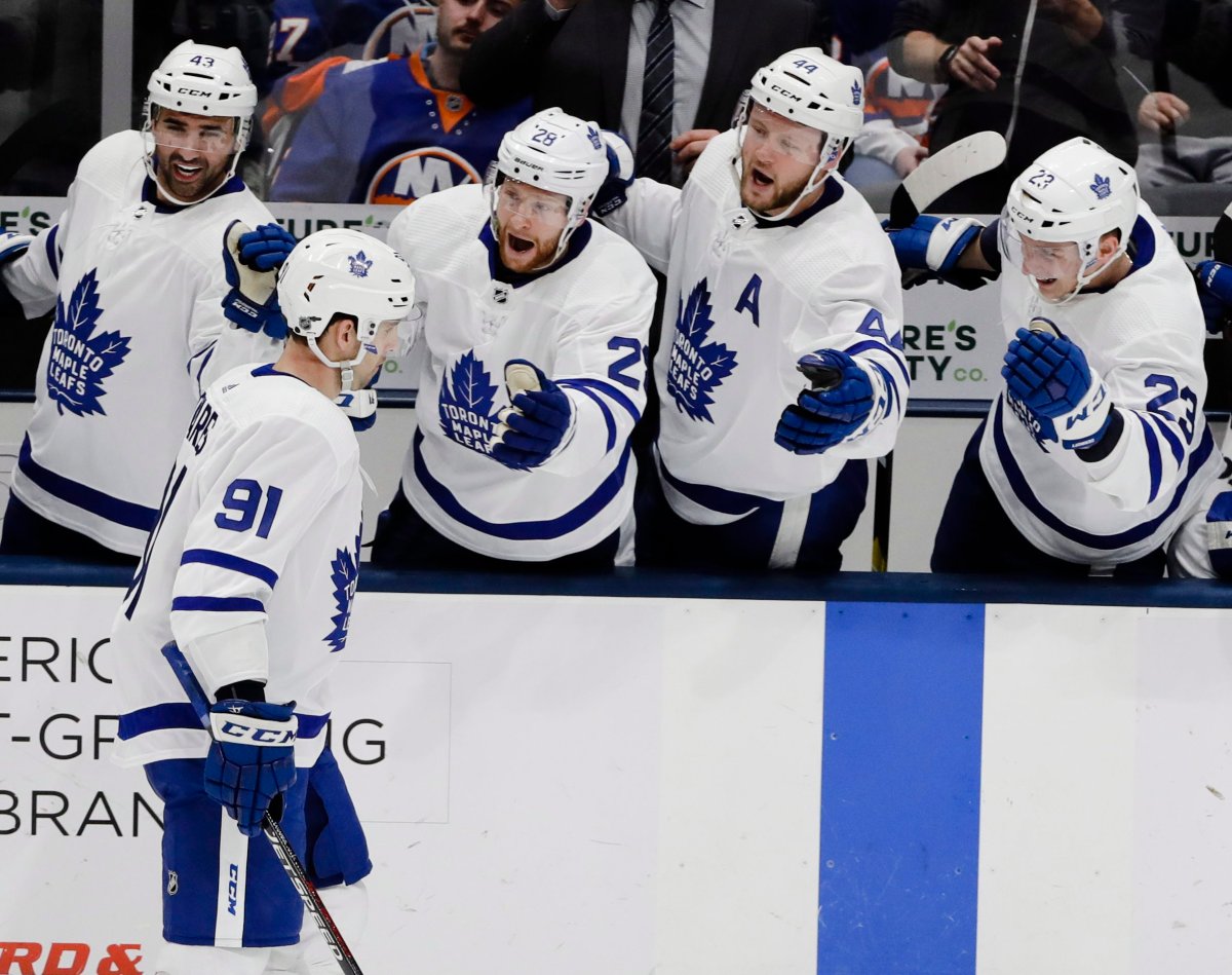 The Toronto Maple Leafs visit the Boston Bruins Thursday night in Game 1 of their first round Stanley Cup playoff series.