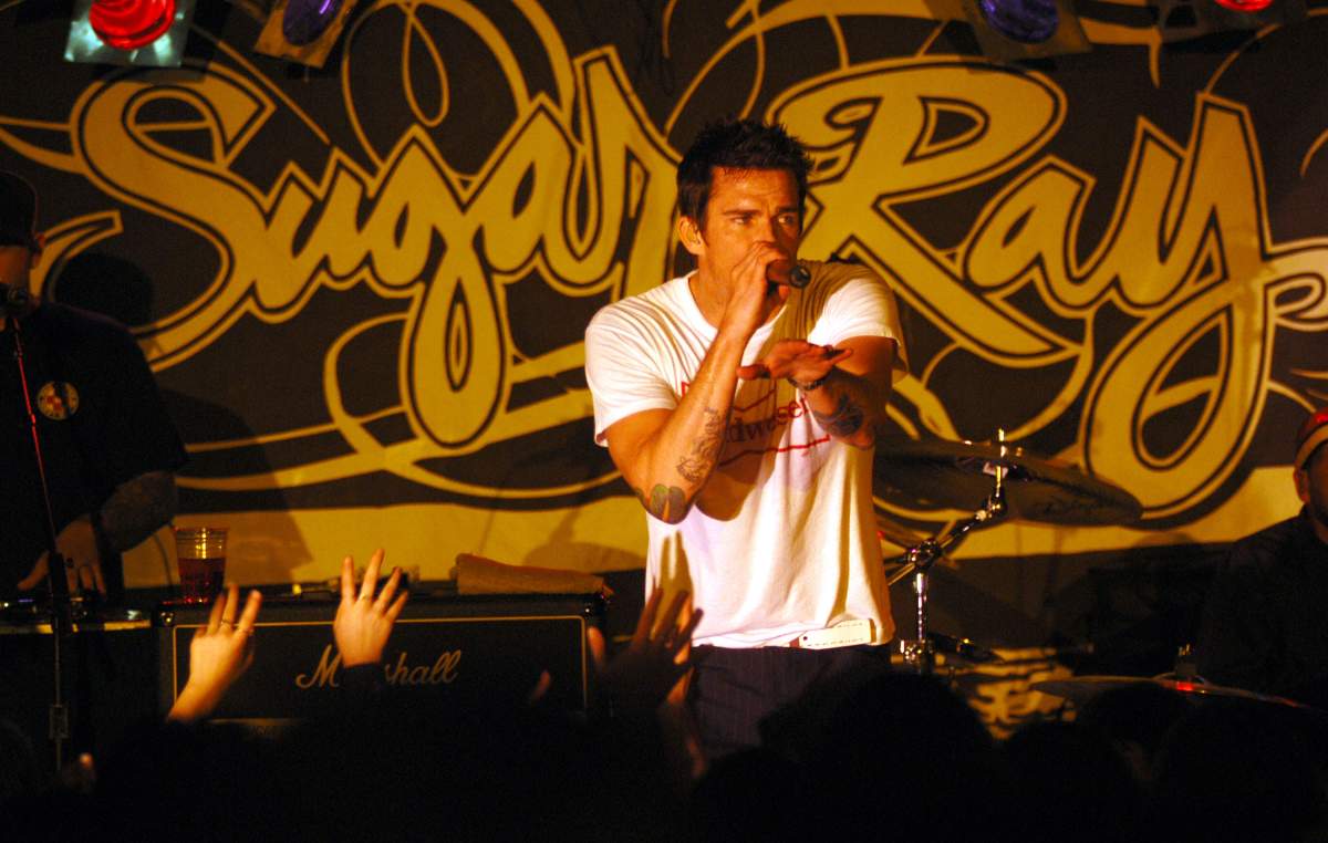 Mark McGrath during Sugar Ray’s ‘Make Every Mile Count Tour’ on April 8, 2004, at B.B. King Blues Club in New York City.