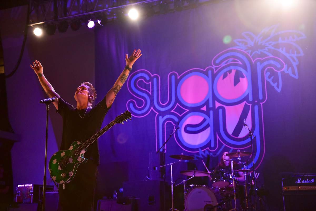 Mark McGrath of Sugar Ray performs during the ‘Summerland Tour’ at SteelStacks Levitt Pavillion on July 20, 2016, in Bethlehem, Pa.
