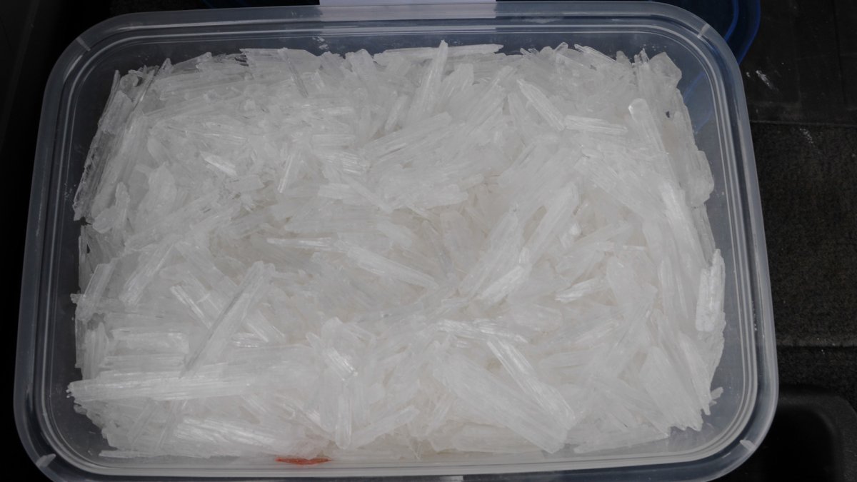 File photo of crystal meth. A 25-year-old woman is facing drug trafficking charges after Saskatoon police said they seized one kilogram of crystal meth.