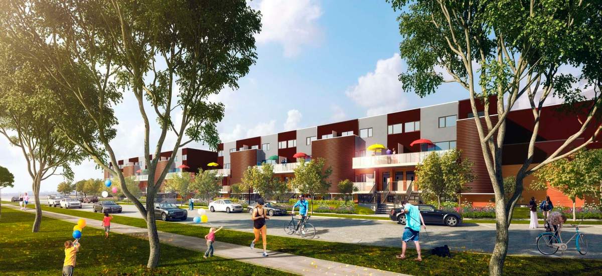 An artist\’s rendering of The Yards at Fort Rouge.