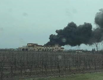 Niagara-on-the-lake fire crews battled a two-alarm fire at a winery on Tuesday. 