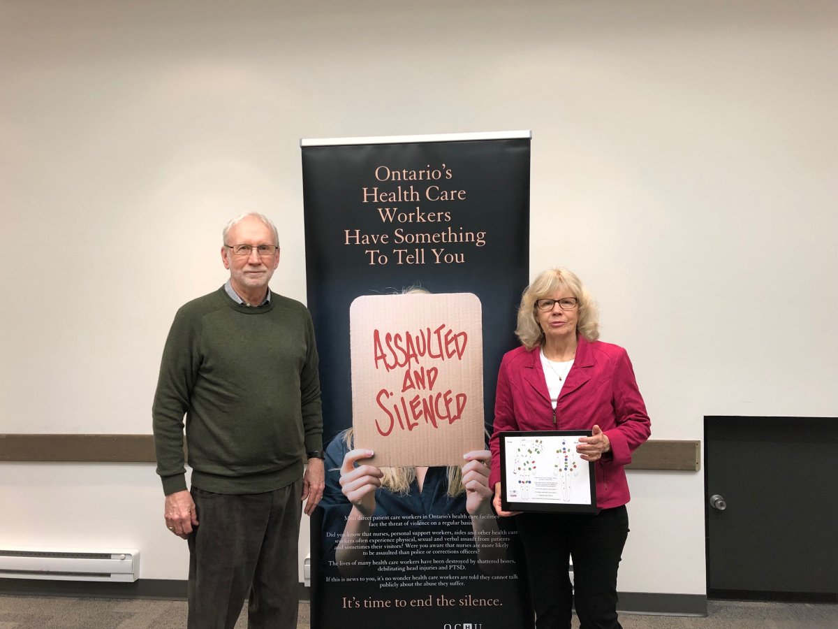 Dr. James Brophy (left) and Dr. Margaret Keith who co-authored an investigative study into workplace violence faced by long-term care staff in Ontario.