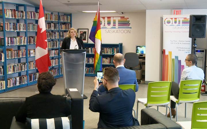 Over $1.1 million was announced by the Canadian government in support of two OUTSaskatoon projects.